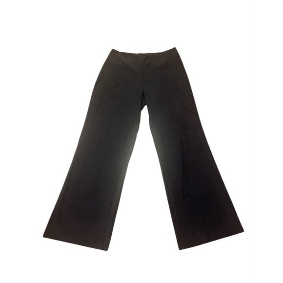 Eileen Fisher Pants Womens Size M (32x31.5) Navy Blue Side Zip Wide Leg Career - Picture 1 of 7